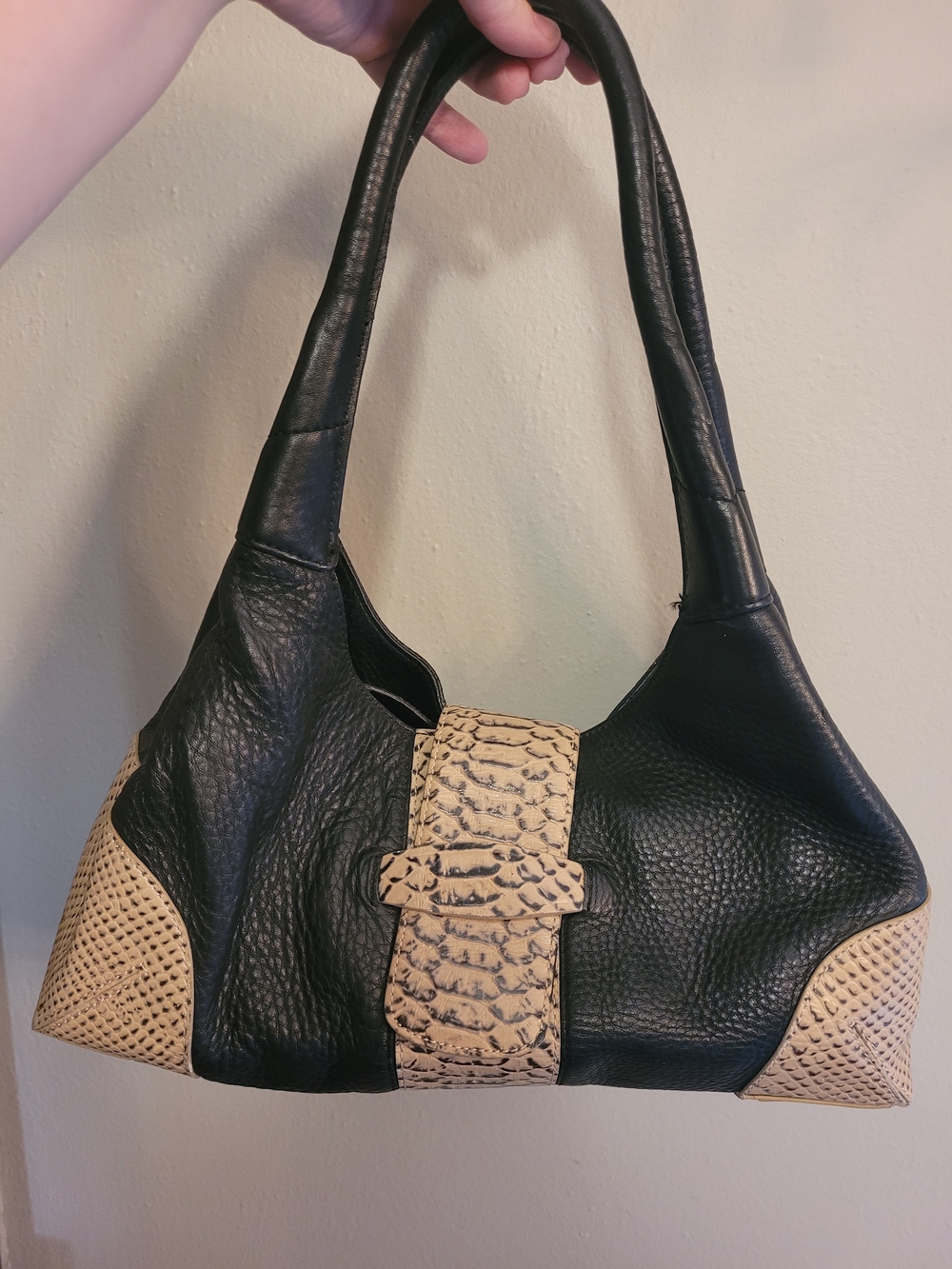 Y2K Style Shoulder Bag Kate Landry Pebbled Leather Purse